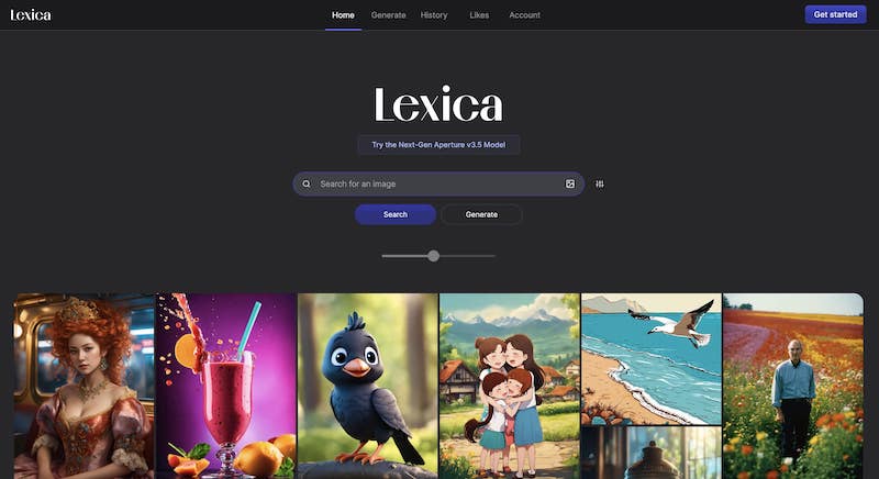 Lexica Art Home Page