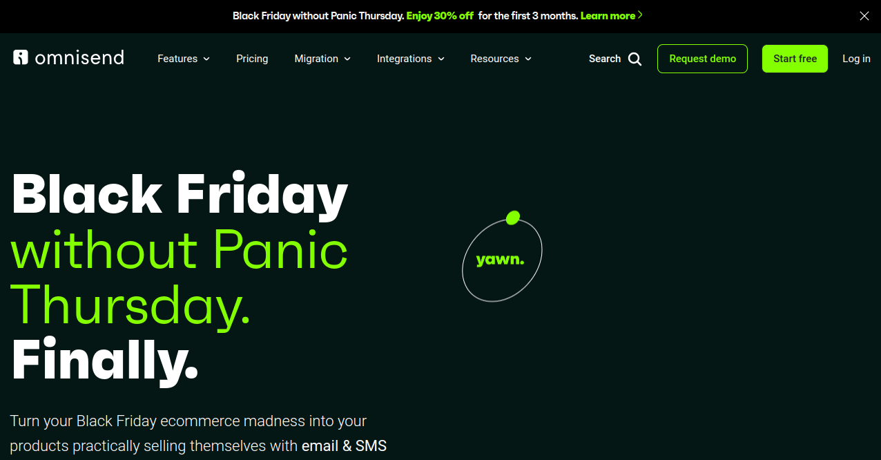 Omnisend Home Page