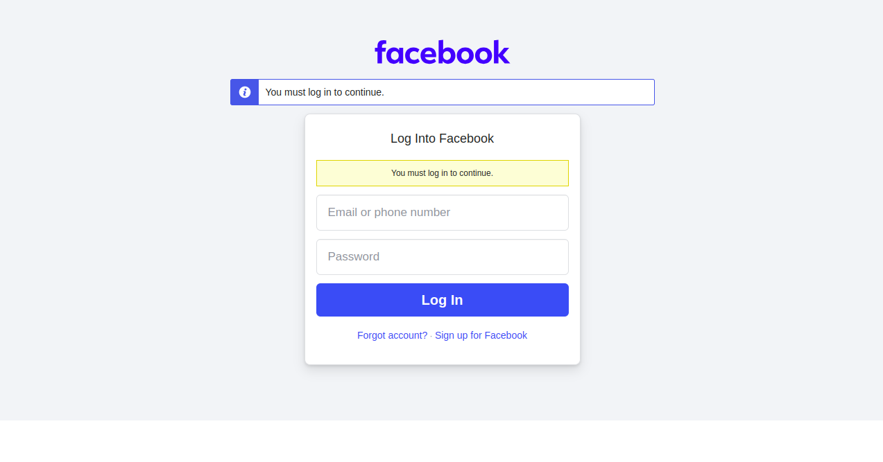 Facebook Retargeting Home Page