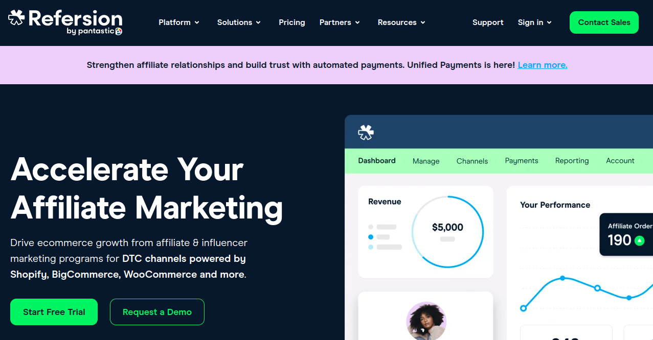 Refersion Home Page