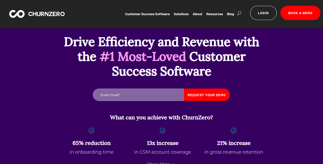 ChurnZero Home Page