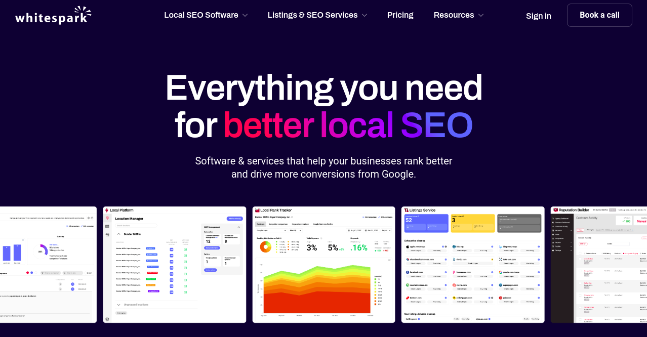 Whitespark Home Page