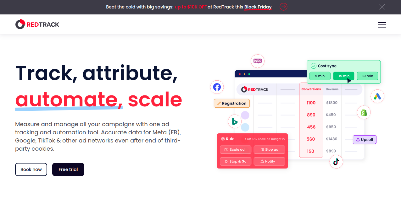 RedTrack Home Page